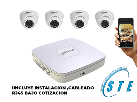 Paquete 4 Camaras CCTV